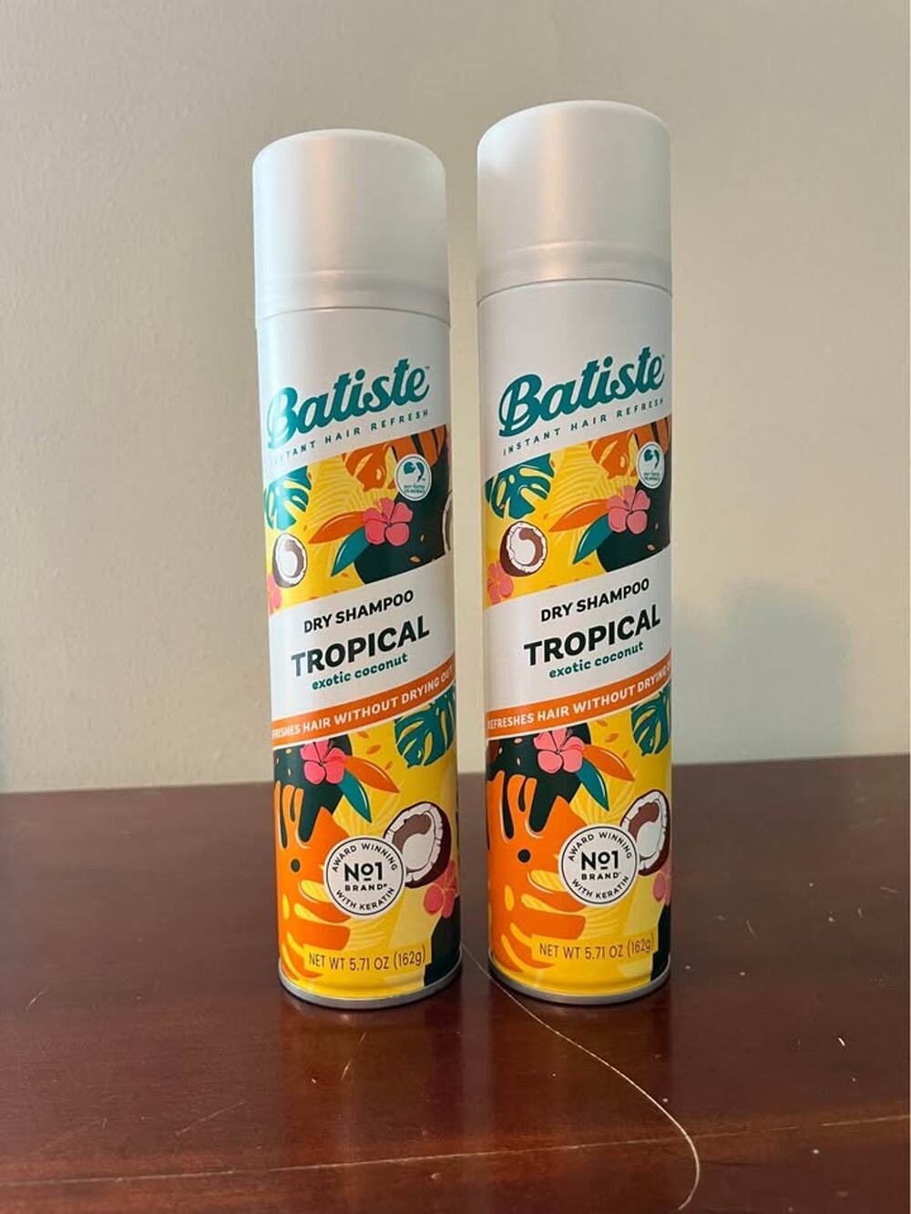 Batiste Dry Shampoo Tropical 2 Pack 5.71 oz each